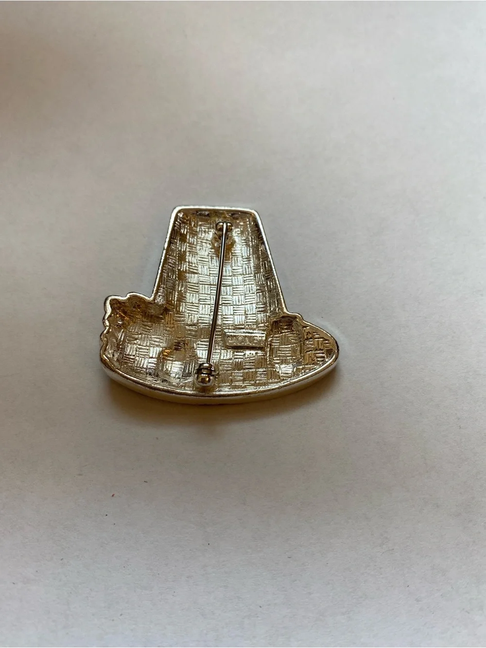 Vintage Monet Pilgrim Hat brooch